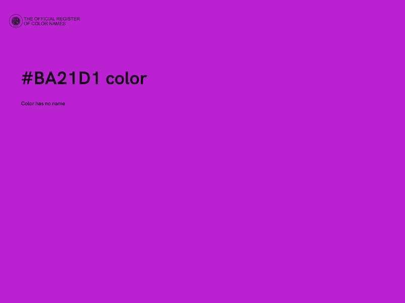 #BA21D1 color image