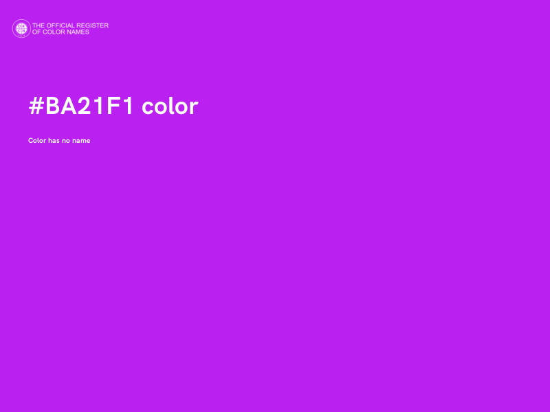 #BA21F1 color image
