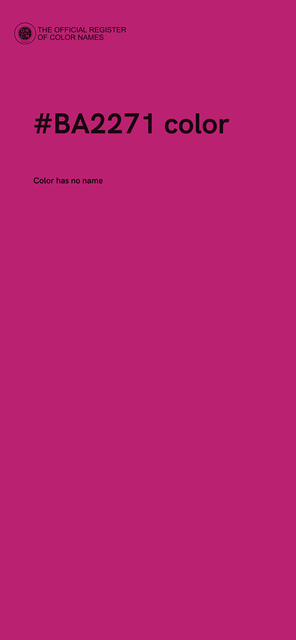 #BA2271 color image
