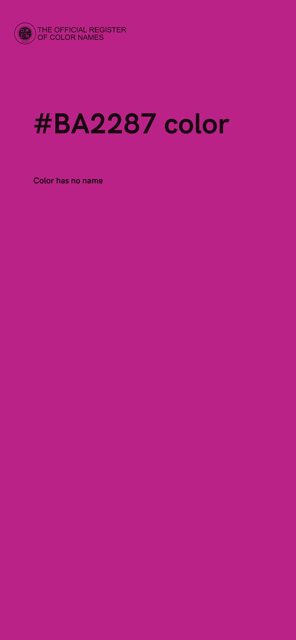 #BA2287 color image