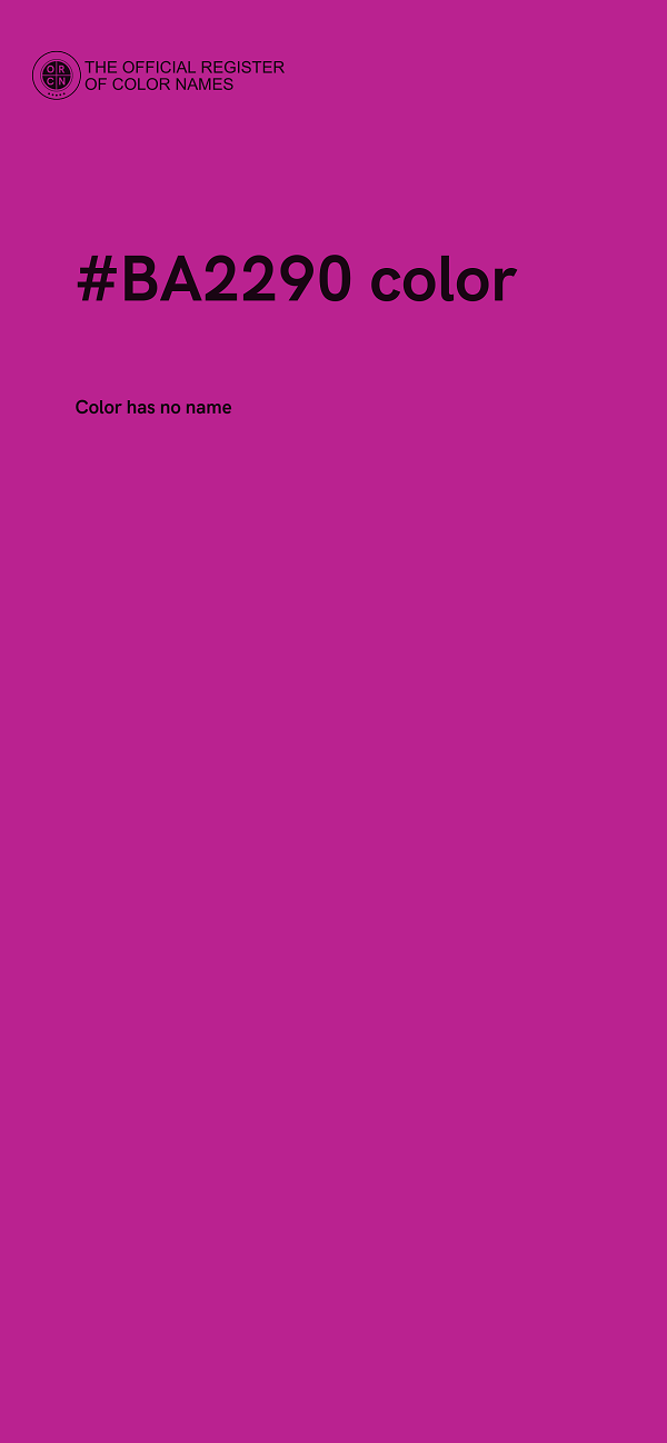 #BA2290 color image