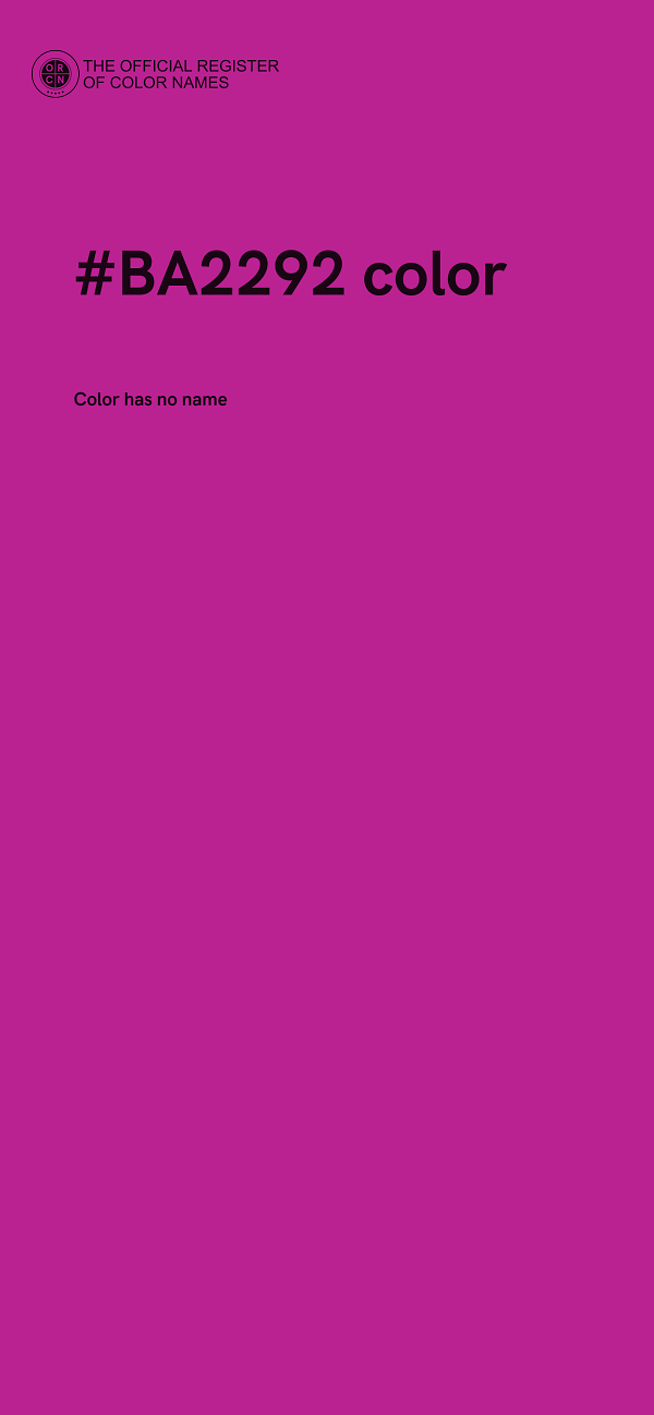 #BA2292 color image