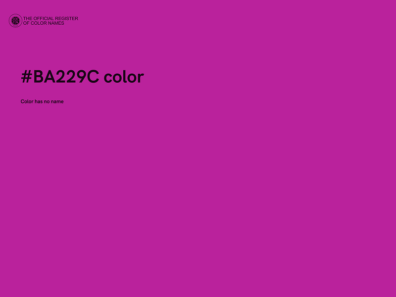 #BA229C color image