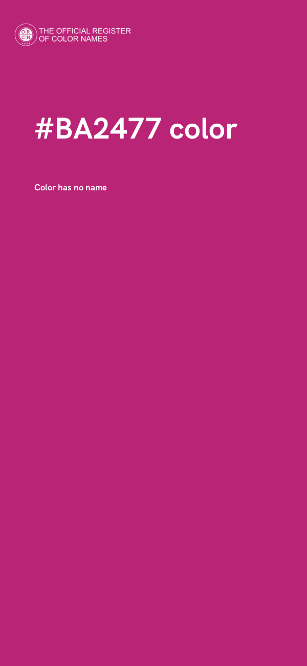 #BA2477 color image