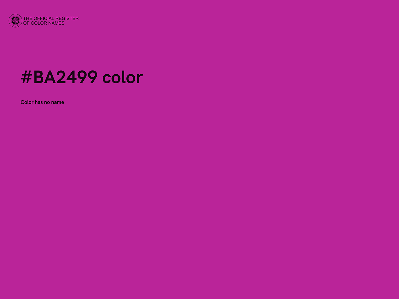 #BA2499 color image