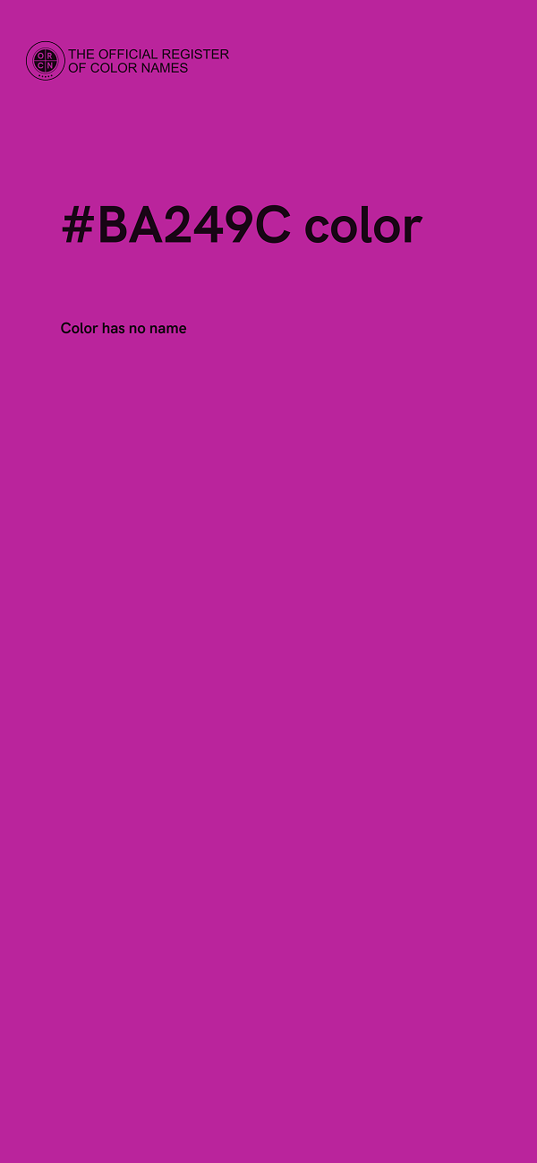 #BA249C color image