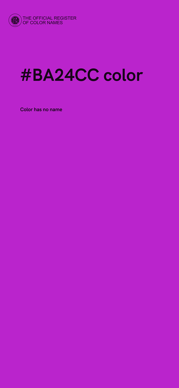 #BA24CC color image