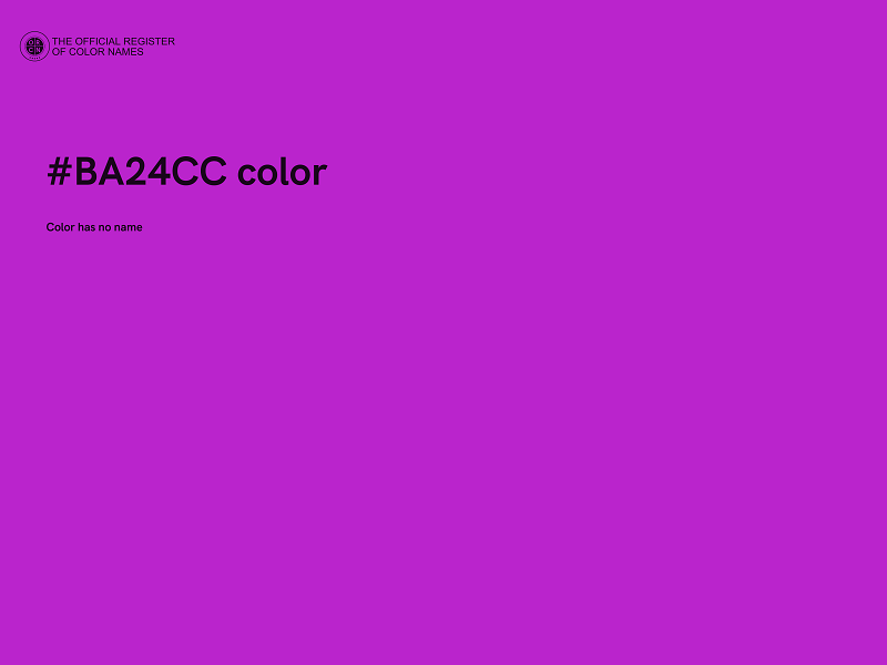 #BA24CC color image