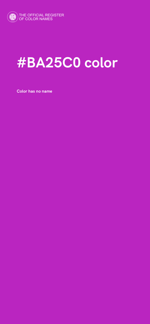 #BA25C0 color image