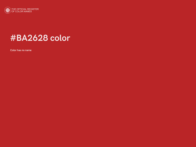 #BA2628 color image