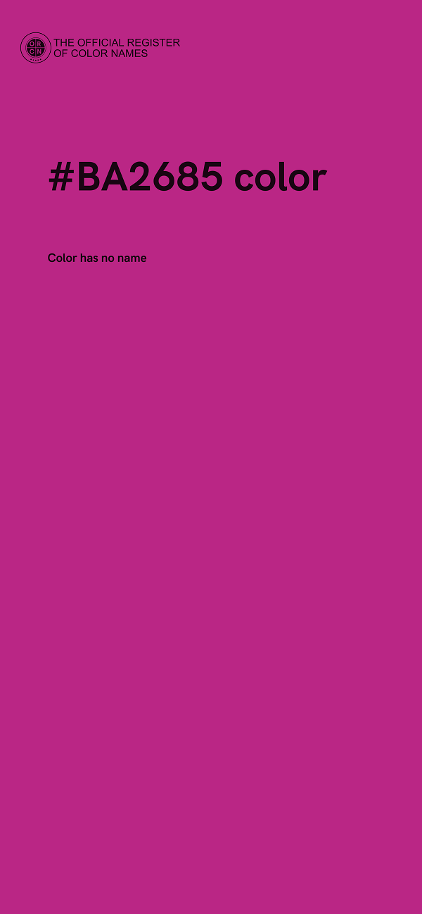 #BA2685 color image