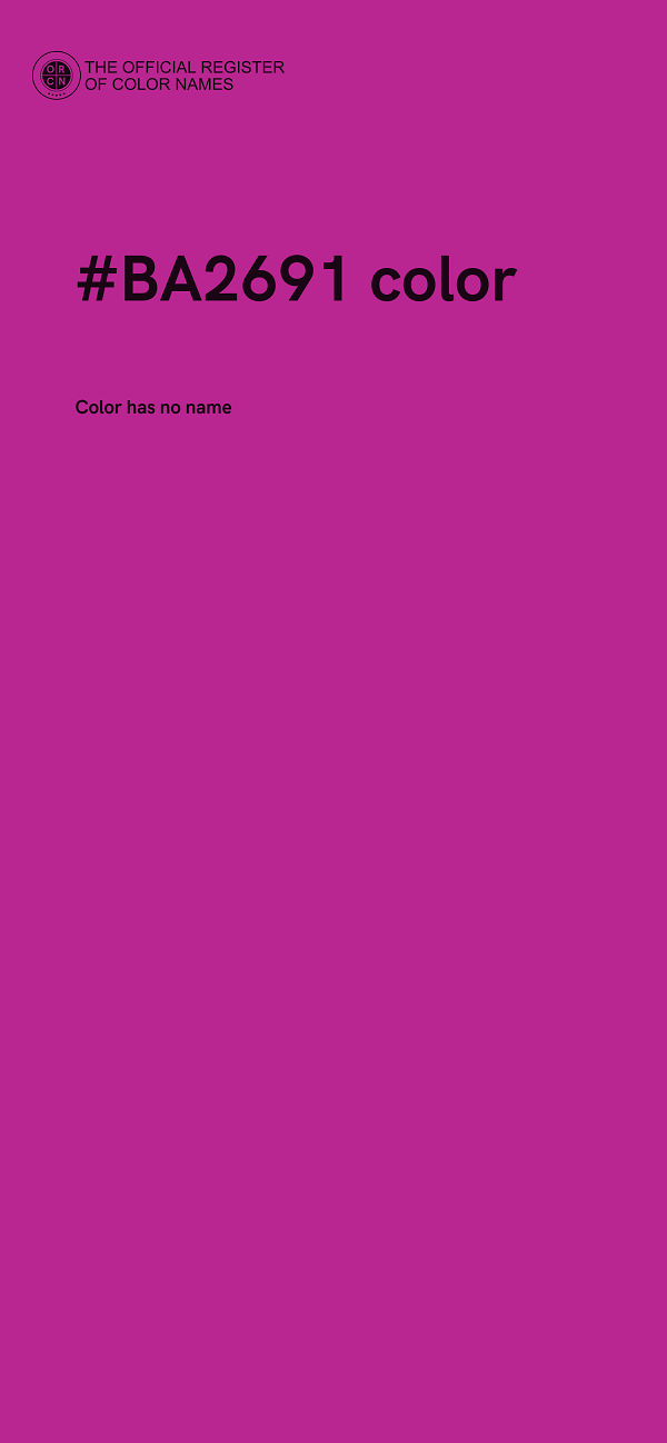 #BA2691 color image