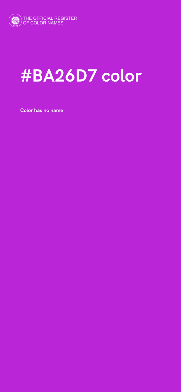 #BA26D7 color image