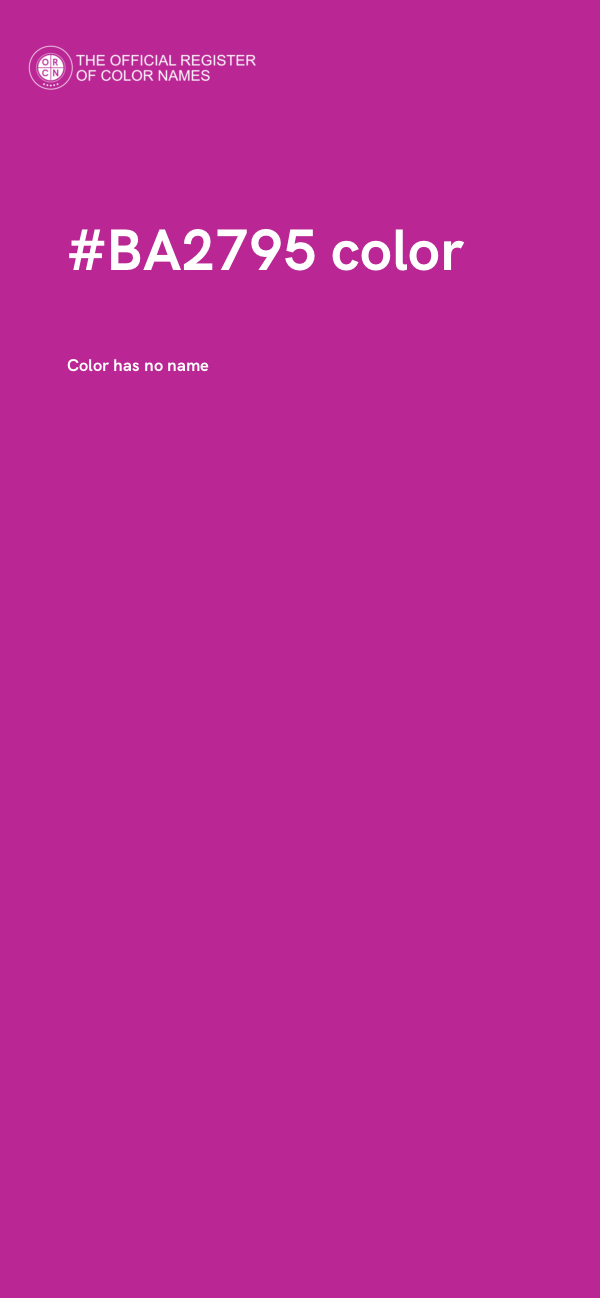 #BA2795 color image