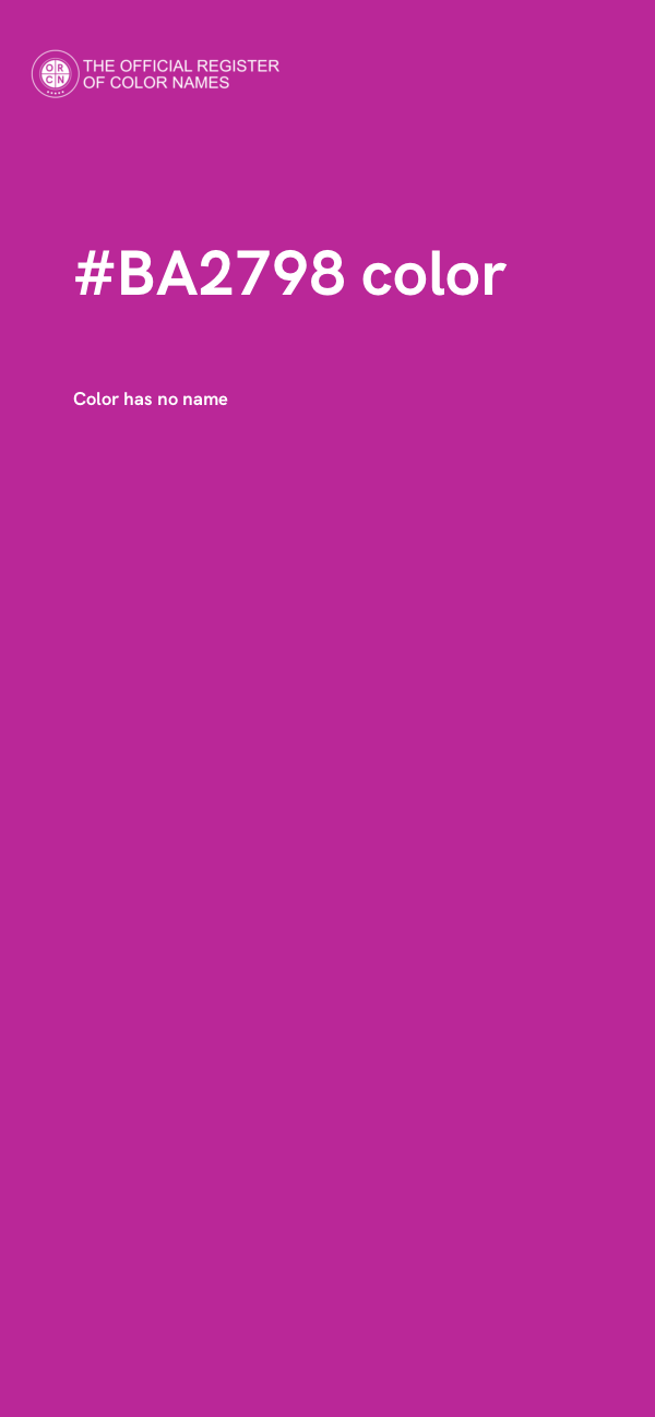 #BA2798 color image