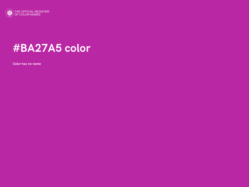 #BA27A5 color image
