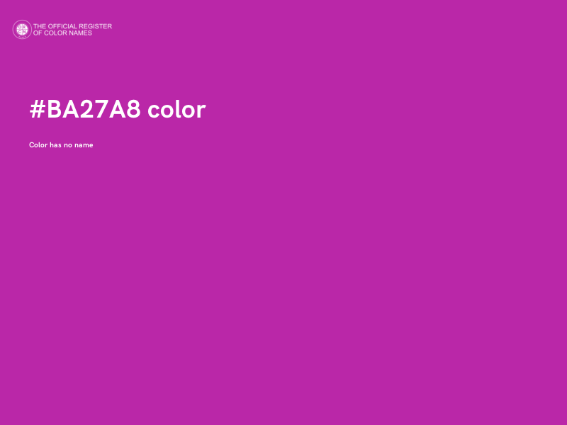 #BA27A8 color image