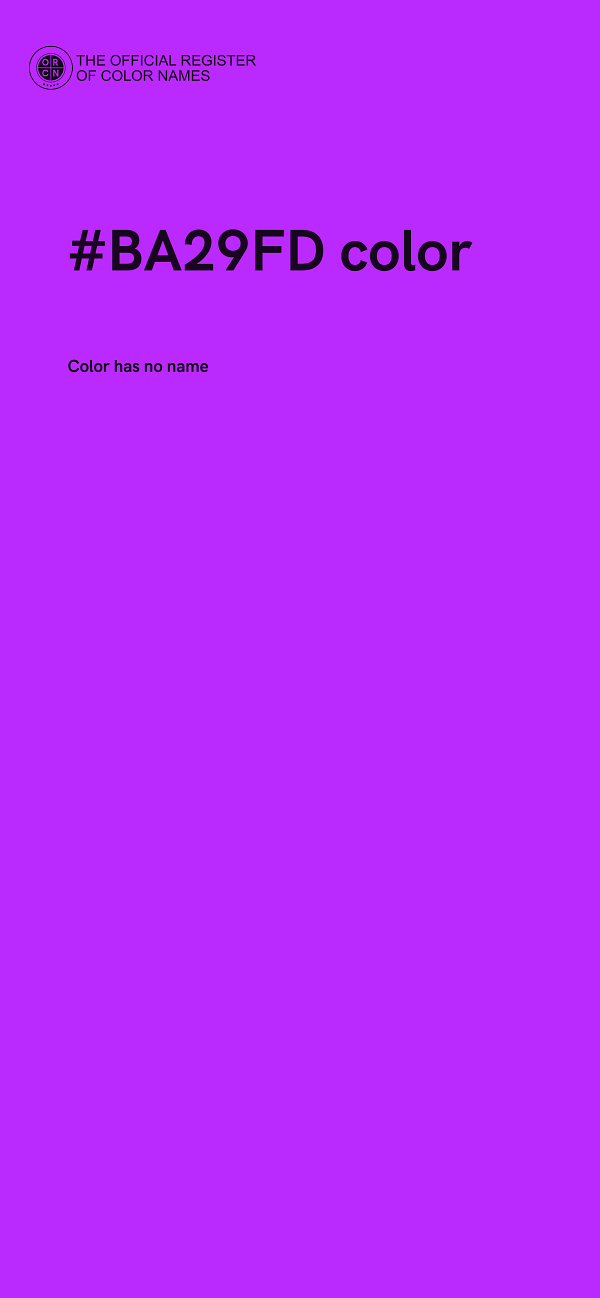 #BA29FD color image