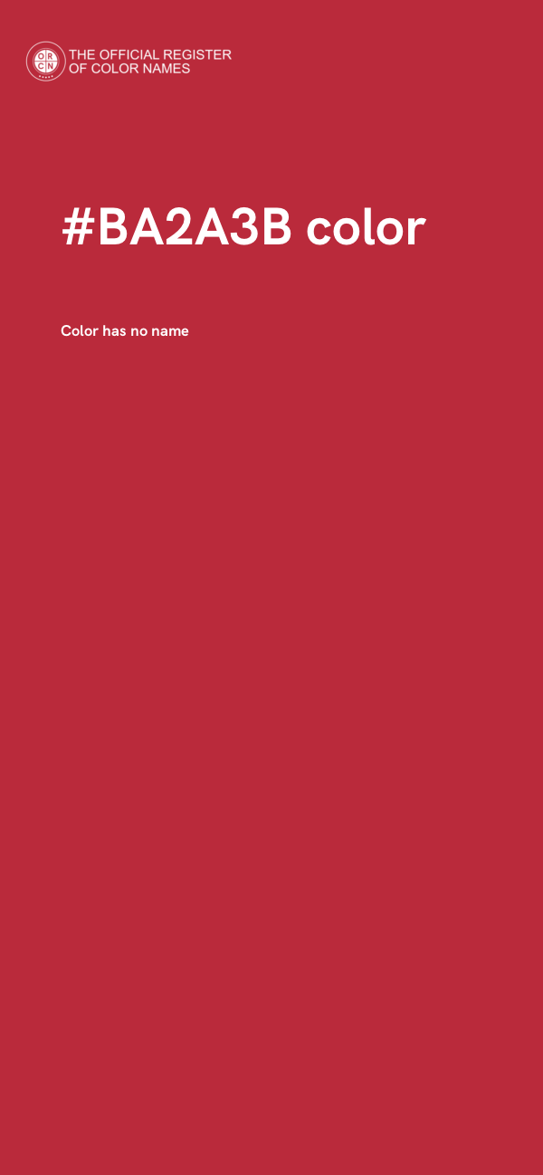 #BA2A3B color image