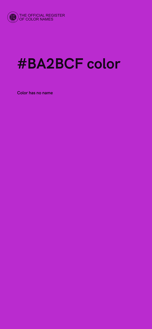 #BA2BCF color image