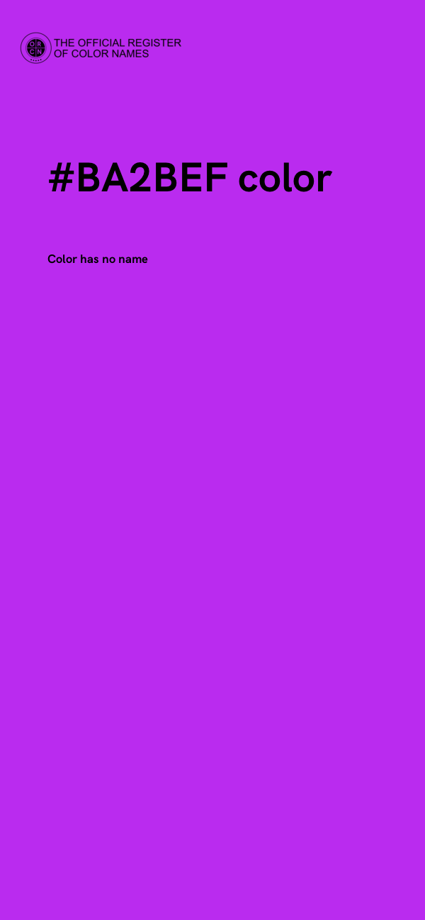 #BA2BEF color image