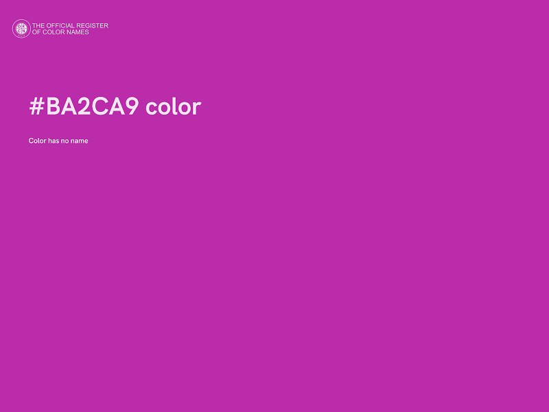 #BA2CA9 color image