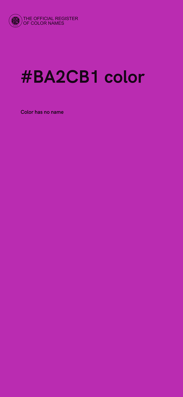 #BA2CB1 color image