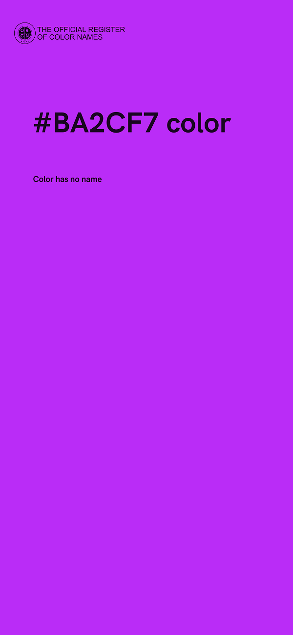 #BA2CF7 color image
