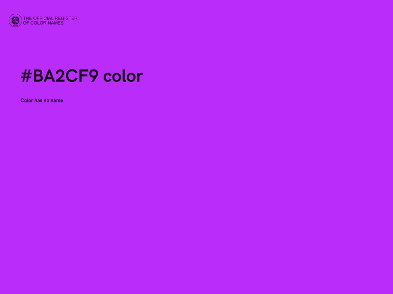 #BA2CF9 color image