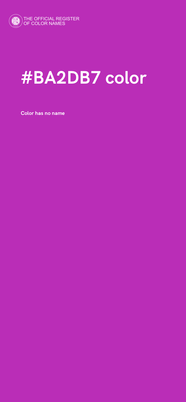 #BA2DB7 color image