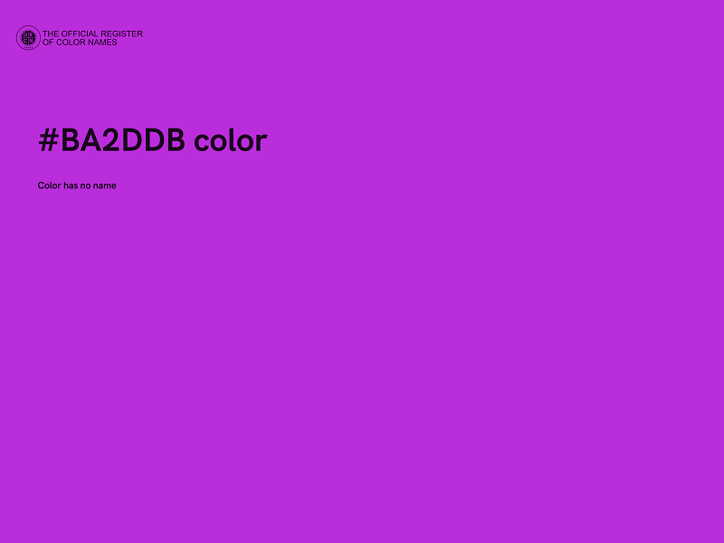 #BA2DDB color image