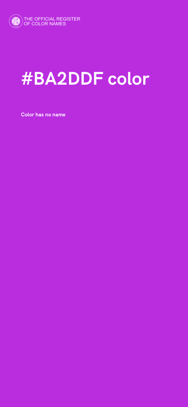 #BA2DDF color image
