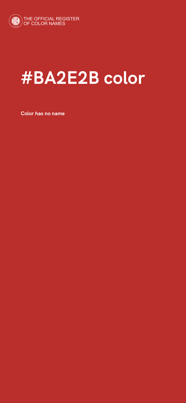 #BA2E2B color image