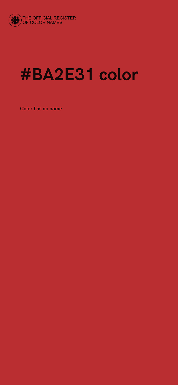 #BA2E31 color image