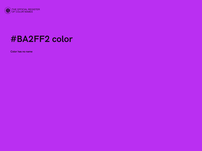 #BA2FF2 color image