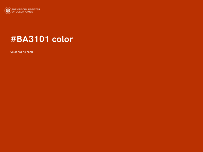 #BA3101 color image