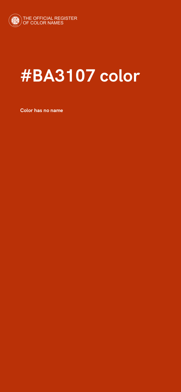 #BA3107 color image