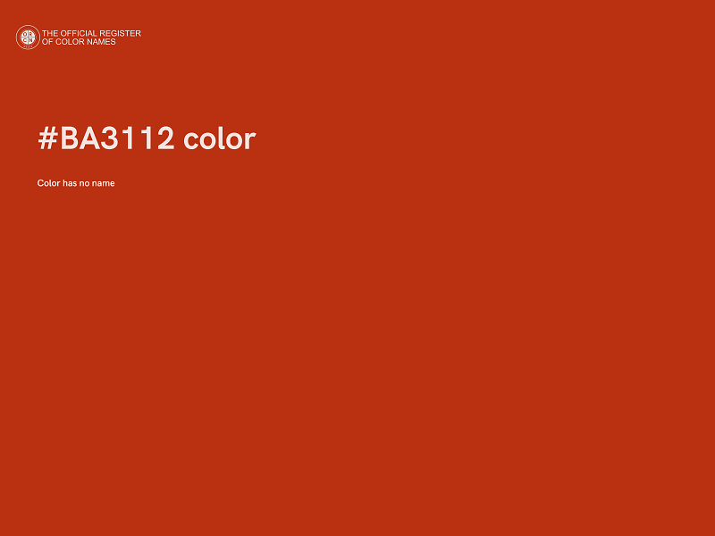 #BA3112 color image