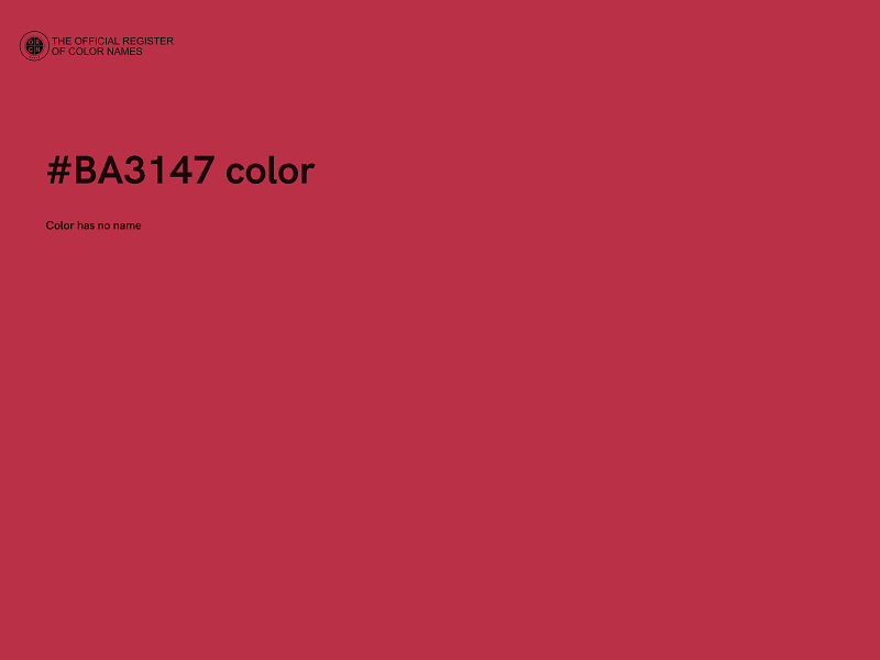 #BA3147 color image