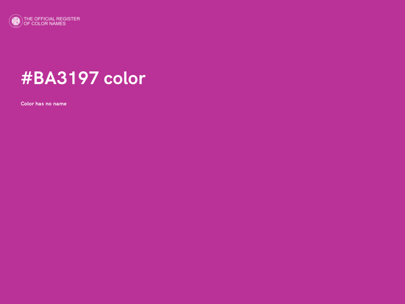 #BA3197 color image