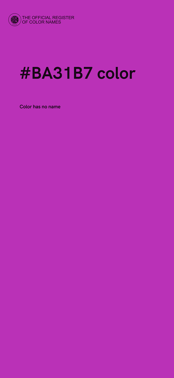 #BA31B7 color image