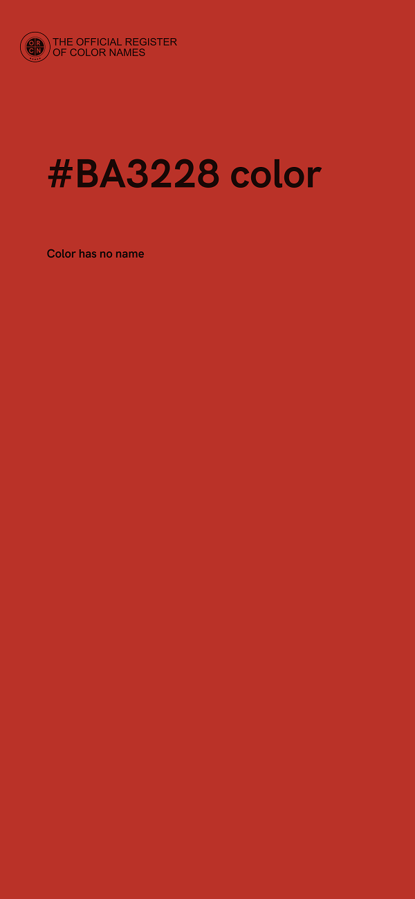 #BA3228 color image