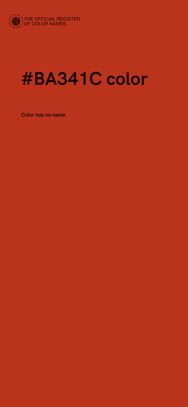 #BA341C color image