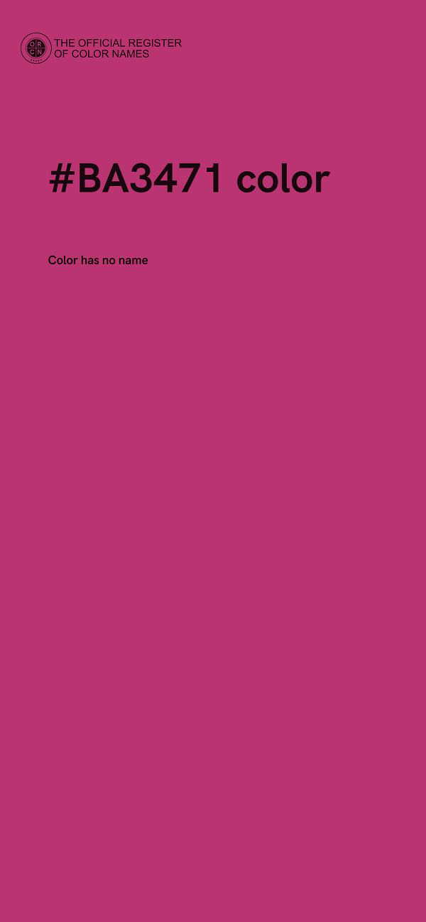 #BA3471 color image