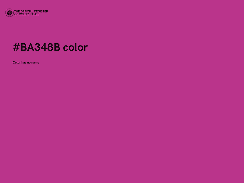 #BA348B color image