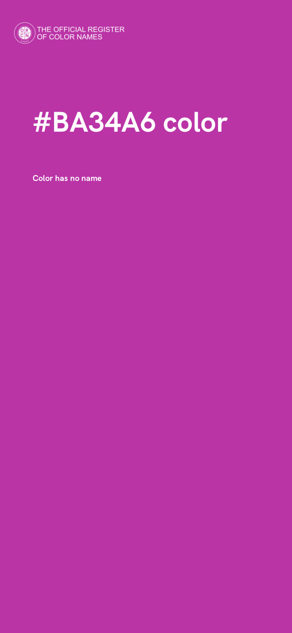 #BA34A6 color image