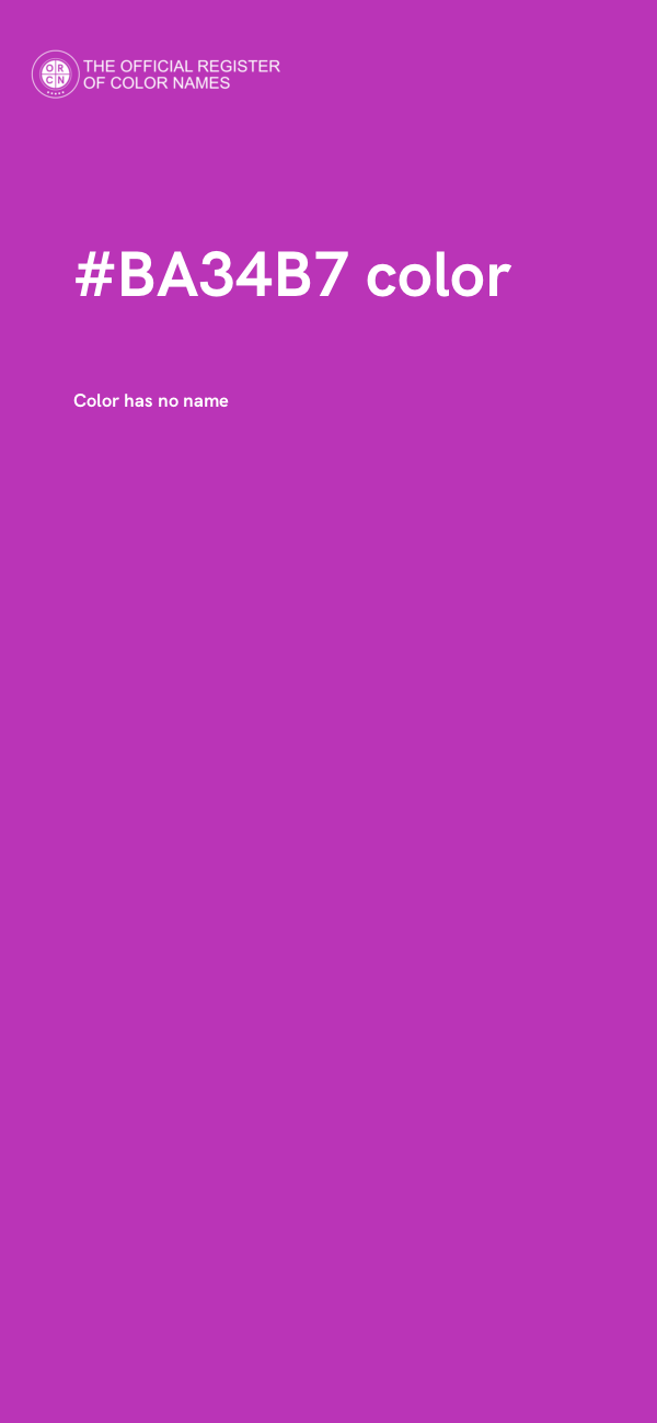 #BA34B7 color image