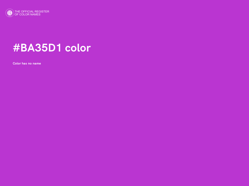 #BA35D1 color image