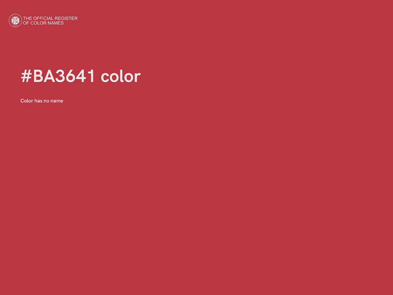 #BA3641 color image