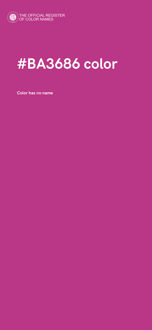 #BA3686 color image